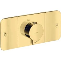 Hansgrohe Axor One set de finition 45712990 module thermostatique encastré, 2 consommateurs, optique or poli