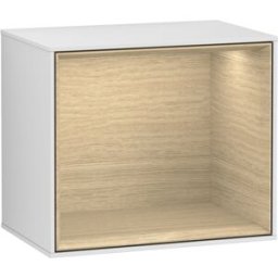 Villeroy und Boch Villeroy et Boch module d' Finion F590PCMT 41.8x35.6x27cm, station de charge, étagère Oak Veneer , laqué blanc mat
