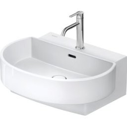 Lavabo Duravit Balcon 241160AA00 60 x 48 cm, blanc brillant, avec trou pour robinetterie, trop-plein, plage pour trou pour robinetterie