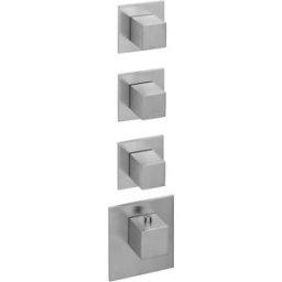Herzbach Logic XL Herzbach Universal module thermostat Universal , 4 Inox tableau de bord carrés, Inox brossé