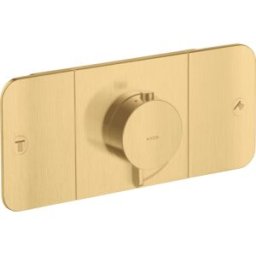 Hansgrohe Axor One kit de montage final 45712250 module thermostatique encastré, 2 consommateurs, optique or brossé