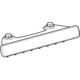 Geberit couvercle de vidange avec insert peigne 244293211 fixation magnétique chromé
