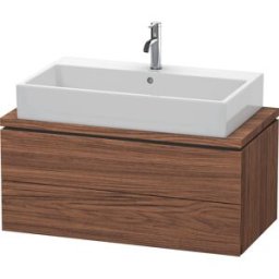 L-Cube Duravit vasque LC580802121 92 x 47,7 cm, noyer foncé, pour console, 2 tiroirs