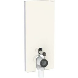 Geberit Monolith WC module 131033JL5 Hauteur 114cm, façade verre gris sable, côté aluminium