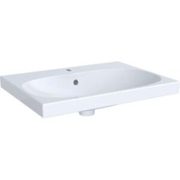 Geberit Acanto lavabo 500621012 65 x 48,2 cm, avec trou pour robinetterie, avec trop-plein, blanc
