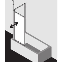 Kermi Vario 2000 mur pliant 2000 -wing V2FW1060141UK 65, 2000 -66,7x140cm, finition argent mat, TSG SR Opaco