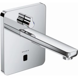 Kludi Zenta mélangeur électronique de lavabo 3850005 chromé, rosace à bords doux, saillie 190 mm