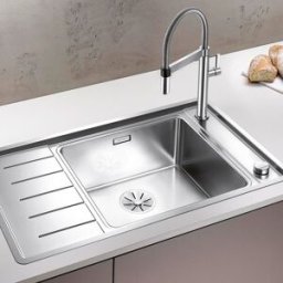 Blanco ANDANO XL 6 S-IF Évier compact 523001 86 x 50 cm, Inox soie, droite, télécommande de vidange avec commande rotative
