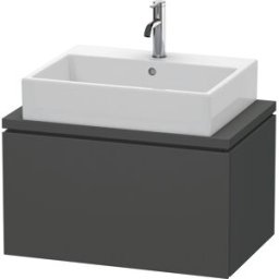 L-Cube Duravit vasque LC580104949 72 x 47,7 cm, graphite mat, pour console, coulissant 2000