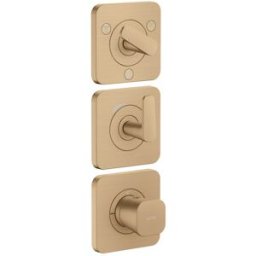 Hansgrohe Axor Citterio C module thermostat 380/120, 49710140 sans structure, bronze brossé, encastré, avec rosaces