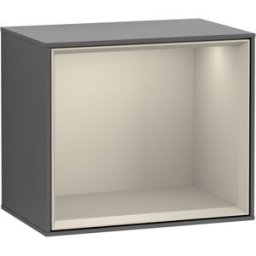 Villeroy und Boch Villeroy et Boch module Finion F590HHGK 41.8x35.6x27cm, station de charge, étagère Sand mat, anthracite mat