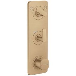 Hansgrohe module thermostat Axor Citterio C 49700140 sans structure, bronze brossé, encastré, avec plaque