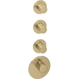 kit de garniture Herzbach Design iX PVD 2000 .41 Laiton Acier, pour module thermostatique Universal