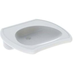 Geberit lavabo Vitalis 121565000 65 x 60 cm, blanc, sans trop-plein, accessible en fauteuil roulant