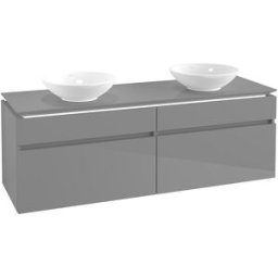 Villeroy und Boch Villeroy & Boch Legato Villeroy & Boch B600L0FP 160x55x50cm, avec éclairage LED, Glossy Grey