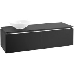 Villeroy und Boch Villeroy & Boch Legato Villeroy & Boch B613L0PD 140x38x50cm, avec éclairage LED, Black Matt Lacquer