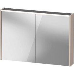 Duravit D-Code armoire à glace DC7107091910000 1000x700x148, taupe mat, prise, éclairage LED