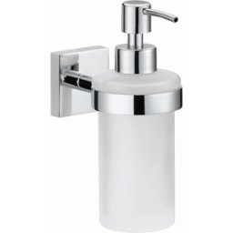 Nie wieder Bohren nwb match0 distributeur de savon Pro 030 chromé, avec technologie de fixation pour collage