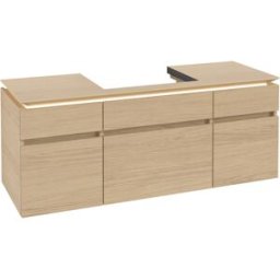 Villeroy und Boch Villeroy & Boch Legato Villeroy & Boch B685L0VJ 140x55x50cm, avec éclairage LED, Nordic Oak
