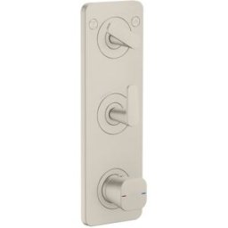 Hansgrohe Axor Citterio C module thermostat 380/120, 49700800 encastré, 2 consommateurs, aspect acier inoxydable
