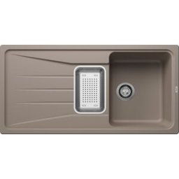 Blanco Sona 6 S évier 519687 100 x 50 cm, PuraDur tartufo, réversible, avec cuve, sans télécommande de vidange