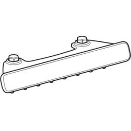 Couvercle de vidange Geberit avec insert en peigne 244293111 fixation magnétique blanc