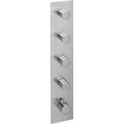 Herzbach jeu de finition Logic XL 11.524005. 2000 .09 module de thermostat Universal , tableau de bord carré, Inox brossé