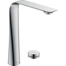 Duravit D. 2000 électronique raccord 2 trous D11110007010 sans tirette de vidage, avec bloc d'alimentation, saillie 180 mm, chrome
