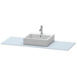 console XSquare XS060GM9797 140x55cm, avec découpe 2000 , centre, finition satinée XSquare Duravit