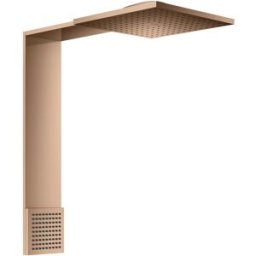 Hansgrohe module de douche ShowerComposition 12594300 250x250mm, montage mural, 2jet, avec douchette d'épaule, or rouge poli