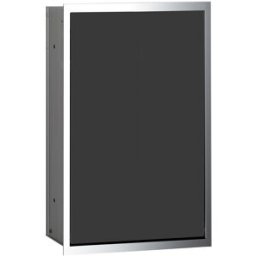 Emco Asis module 300 collecteur de déchets 973227930 chrome / noir, modèle encastré