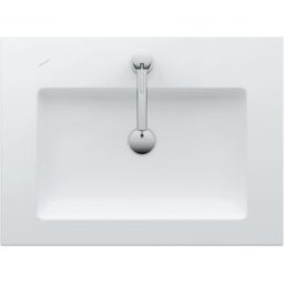 LAUFEN Living Square lavabo 8164310001041 65 x 48 cm, blanc, avec trop - plein, 2000 trou du robinet