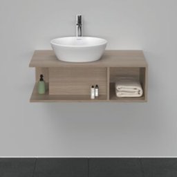 D-Neo Duravit vasque DE492803535 80 x 55 cm, chêne Terra, 2000 , compartiment 2000 , plaque console match2