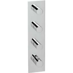 Herzbach jeu de finition Logic XL 11.523005. 2000 .01 module de thermostat Universal , tableau de bord carré, chrome
