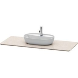 Duravit console de lavabo Luv LU946602525 138.8x59.5cm, structure Sand , en pierre de quartz, avec découpe 2000