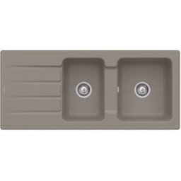 Villeroy und Boch Villeroy & Boch Architectura MetalRim évier encastré 338001TR avec jeu de déchets et fonctionnement manuel, Bois