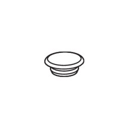 Hewi 477 embout 447198 pour porte-papier WC 477.21.100, blanc de sécurité