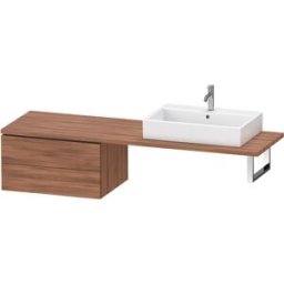 Duravit L-Cube meuble bas LC585907979 72 x 54,7 cm, noyer naturel, pour console, 2 tiroirs
