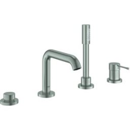 Grohe Essence Combinaison de baignoire monocommande 4 trous 25251DC1 acier encastré