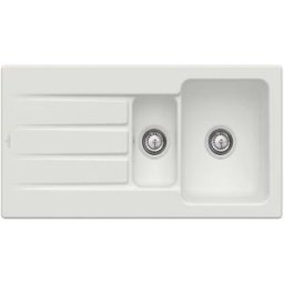 Villeroy und Boch Villeroy & Boch Architectura MetalRim évier encastré 336501SM avec jeu de déchets et fonctionnement manuel, Steam