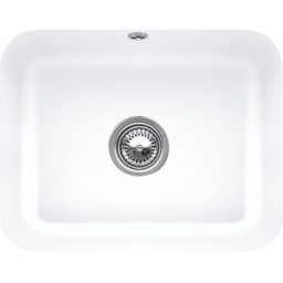 Villeroy und Boch Villeroy et Boch comptoir match0 670601RW avec jeu de déchets, fonctionnement manuel, kit de montage, blanc pierre