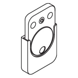 Hewi S 50 télécommande 65058 pour Module WC réglable en hauteur, miroir lumineux à LED