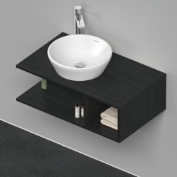 D-Neo Duravit vasque DE491801616 80 x 48 cm, chêne noir, 2000 , compartiment 2000 , plaque console match2