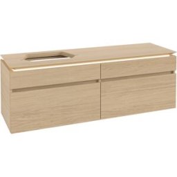 Villeroy und Boch Villeroy & Boch Legato Villeroy & Boch B764L0VJ 160x55x50cm, avec éclairage LED, Nordic Oak