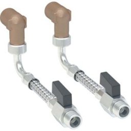 Kit de raccordement d'eau Geberit 131078001 ci-dessous, pour bidet, 101cm, pour module sanitaire Monolith