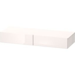 DuraStyle Duravit match0 DS827107918 120 x 44 cm, 2 tiroirs, blanc naturel / match2 mat, avec support console