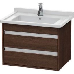 Ketho Duravit vasque KT664305353 65 x 45,5 cm, marron foncé, 2 tiroirs, suspendu