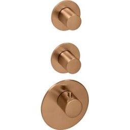 kit de garniture Herzbach Design iX PVD 2000 .39 Cuivre Acier, pour module thermostatique Universal
