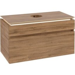 Villeroy und Boch Legato Villeroy et Boch vasque B604L0RH 100x55x50cm, centre vasque, avec éclairage LED, Kansas Oak