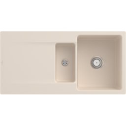Villeroy und Boch Villeroy et Boch Siluet Villeroy et Boch encastrer 33371FFU avec jeu de déchets et fonctionnement manuel, Ivoire